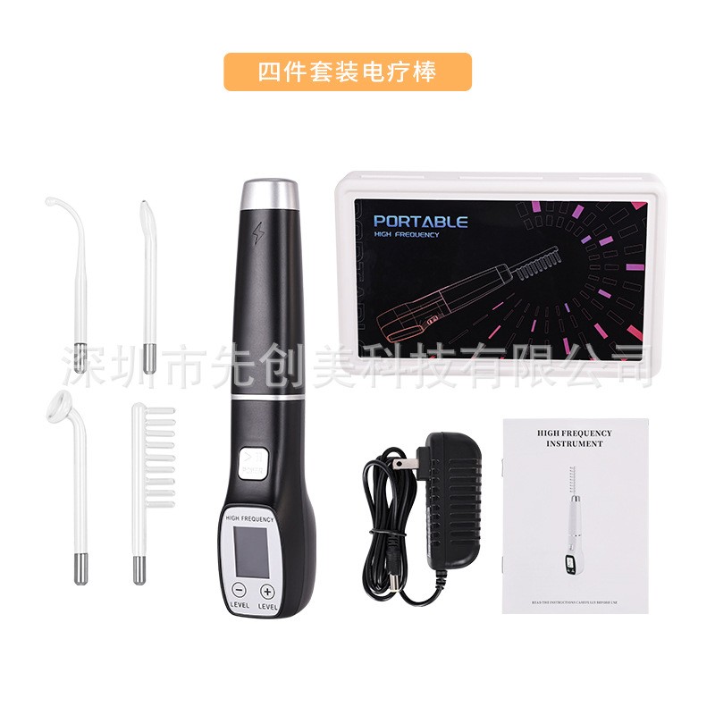 屏显电疗棒 家用手持高周波电疗梳消菌头发护理导入嫩肤美容仪器图5