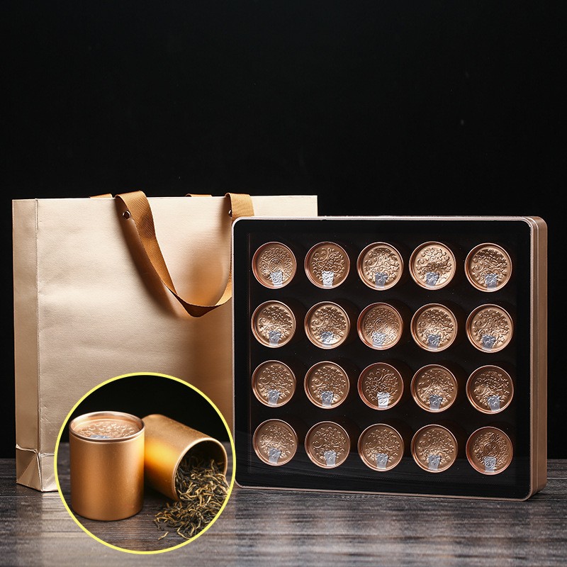 新品礼盒装小罐金骏眉小种红茶铁观音大红袍厂家批发图5