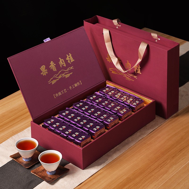 武夷山岩茶大红袍茶叶礼盒装送礼肉桂岩茶乌龙茶特级红茶茶叶批发图3