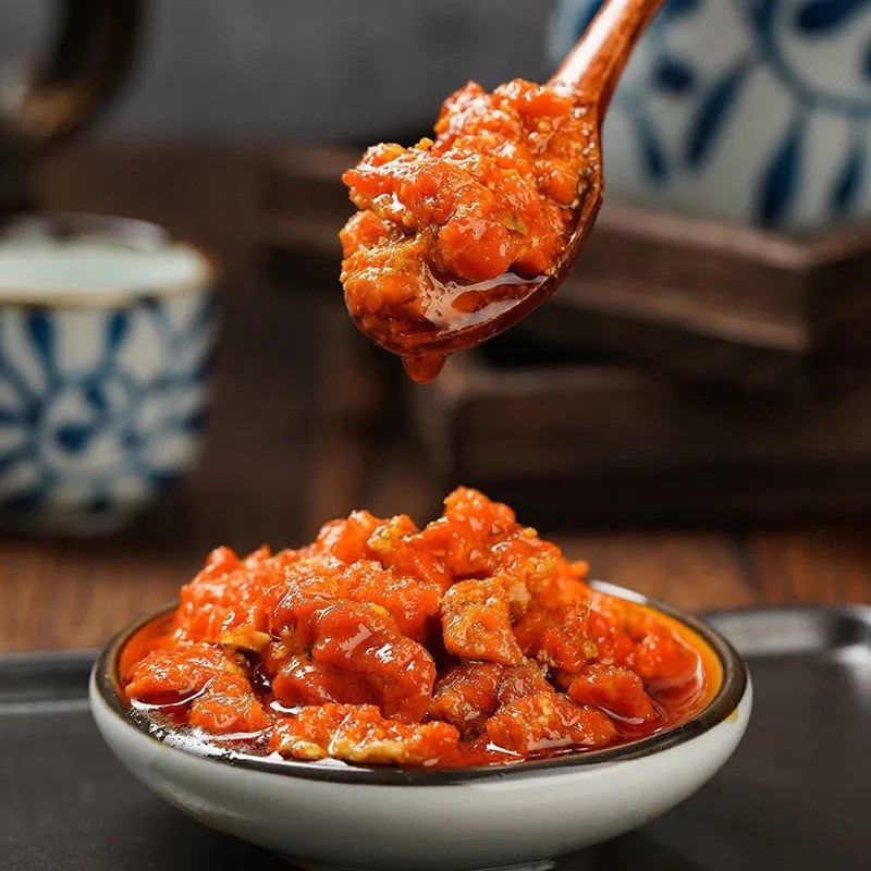 蟹黄酱蟹黄油拌饭麻辣小海鲜即食罐装螃蟹膏蟹肉下饭菜图5