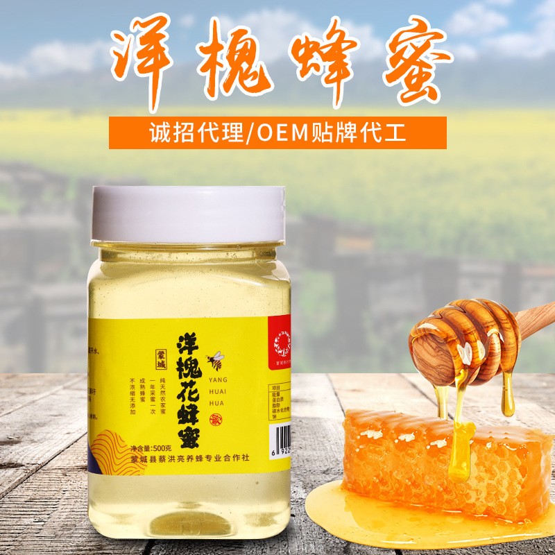洋槐花蜂蜜500g塑料瓶装农家自然采蜜液态蜂蜜巢蜜厂家批发图5
