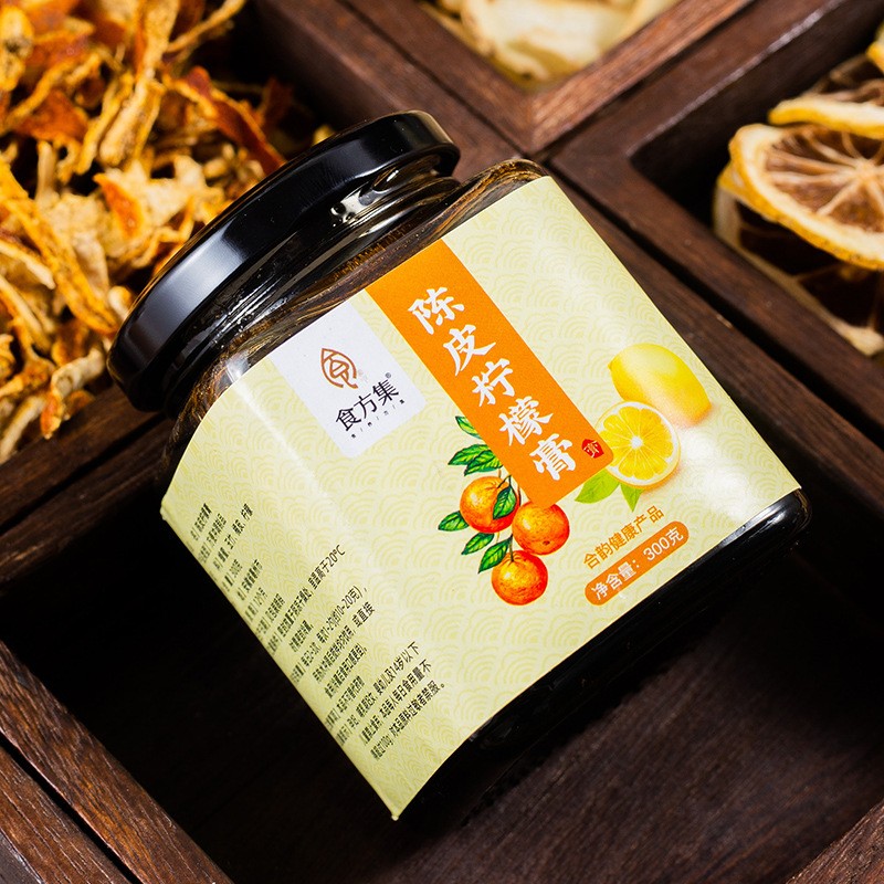食方集 陈皮柠檬膏 膏方厂家直供柠檬玉竹膏O EM批发加工柠檬膏图4