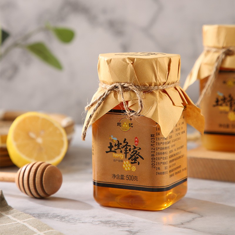 严选鲍记陕西深山土蜂蜜农家自产野生蜂蜜批发500g结晶蜜图4