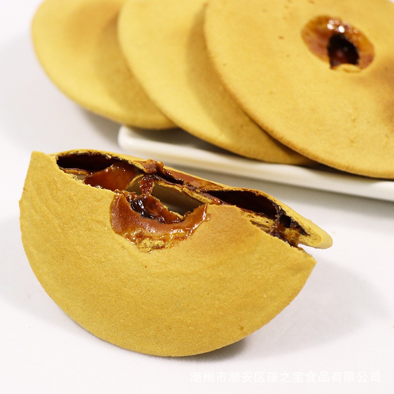 红糖肚脐饼五谷肚脐饼网红零食金钱饼双炉饼铜锣烧番薯美食糕点图4