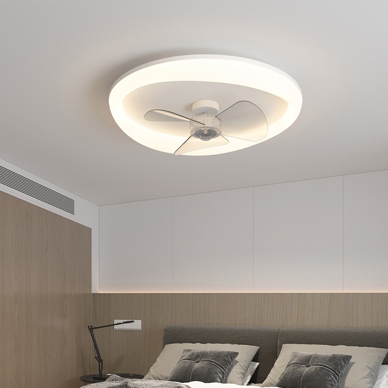 led卧室风扇灯新款现代简约网红卧室led吸顶灯具严选灯饰图4