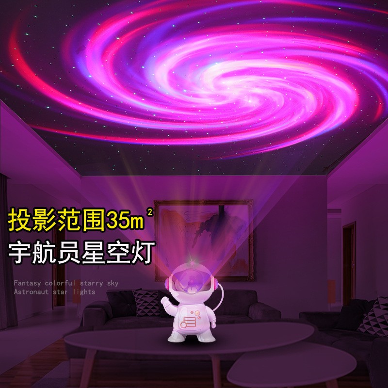 宇航员星空投影灯满天星激光投影灯星星氛围灯太空人摆件跨境现货图3