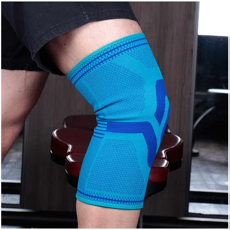定制男女保暖护膝套四面弹运动护膝针织尼龙护膝篮球足球慢跑护具