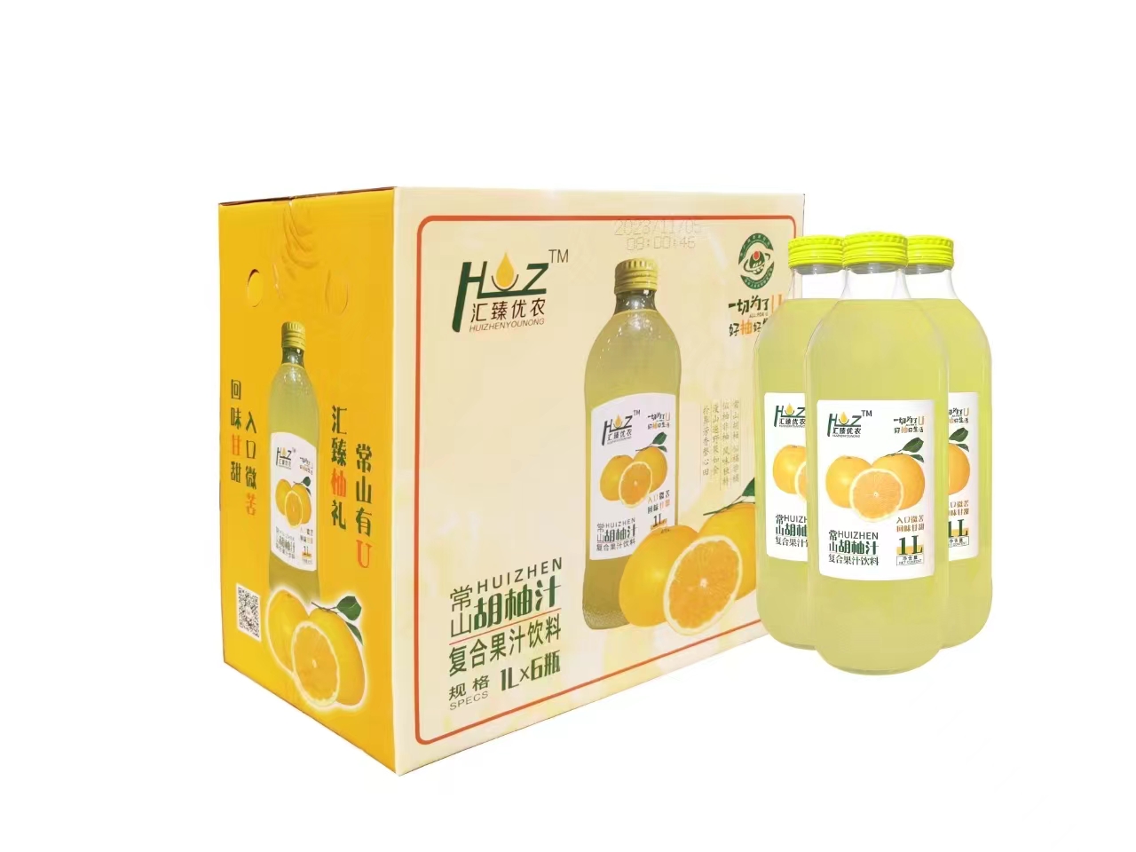 常山胡柚汁（复合果汁饮料）1000mLx6瓶图2